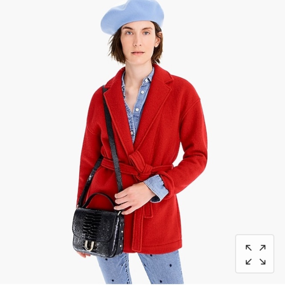 JCrew Petite Camille coat Italian boiled wool